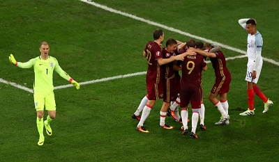 Российские футболисты отвоевали ничью в дебютном матче с Англией на Евро-2016